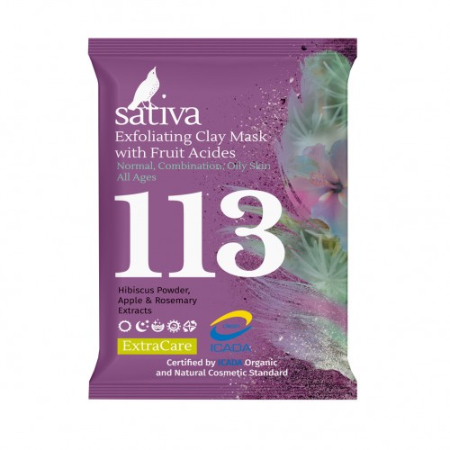 Маска-гоммаж с фруктовыми кислотами №113, 15 гр. (Sativa)
