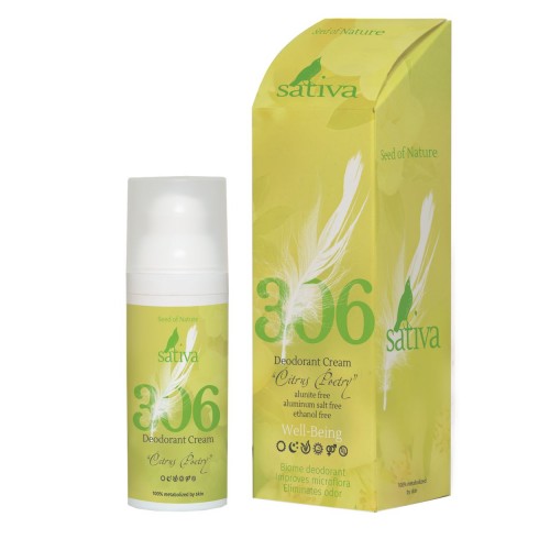 Крем-дезодорант ЦИТРУСОВЫЕ СТИХИ № 306, 50 мл (Sativa)
