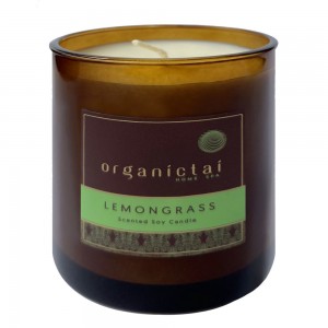 Ароматическая соевая свеча Лемонграсс, 180 мл (Organic Tai)